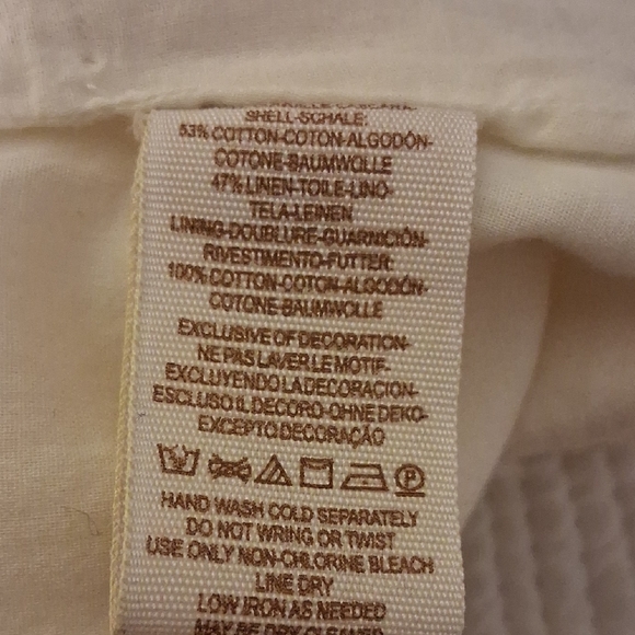 Free People Cream Cotton Jacket w Colorful Embroidery, Buttons, Pockets XS - Picture 4 of 5